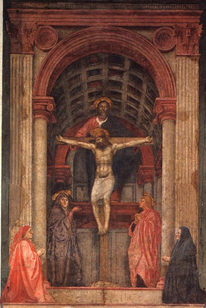 Santa Trinità - fresko av Masaccio, målad 1427